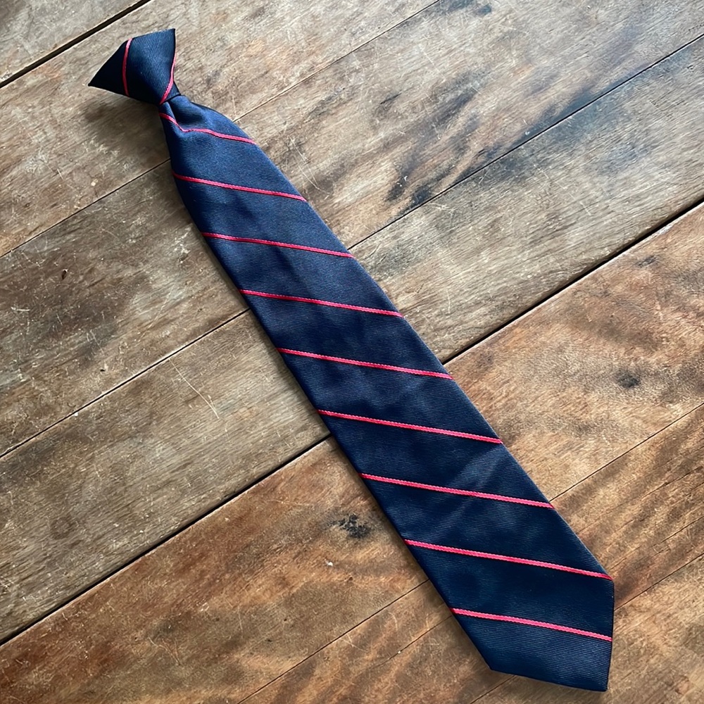 Vintage clip-on neck tie
